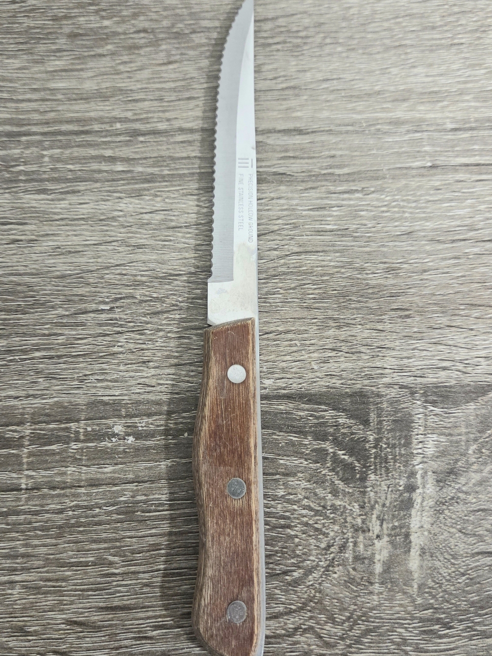 Maxam Precision Hollow Ground Fine Stainless Serrated Knife Japan 9" SEE DESCRIP
